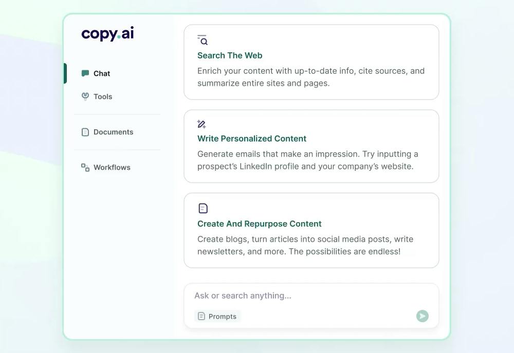 Copy.ai 截图 2