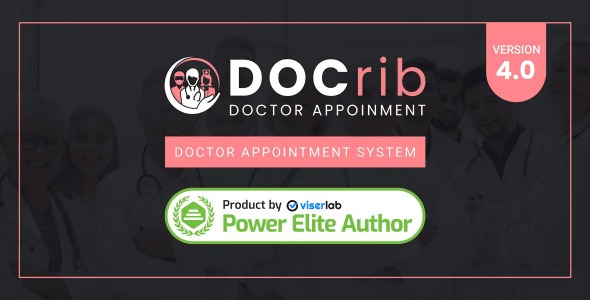 Docrib - Doctor Appointment System の画面 1