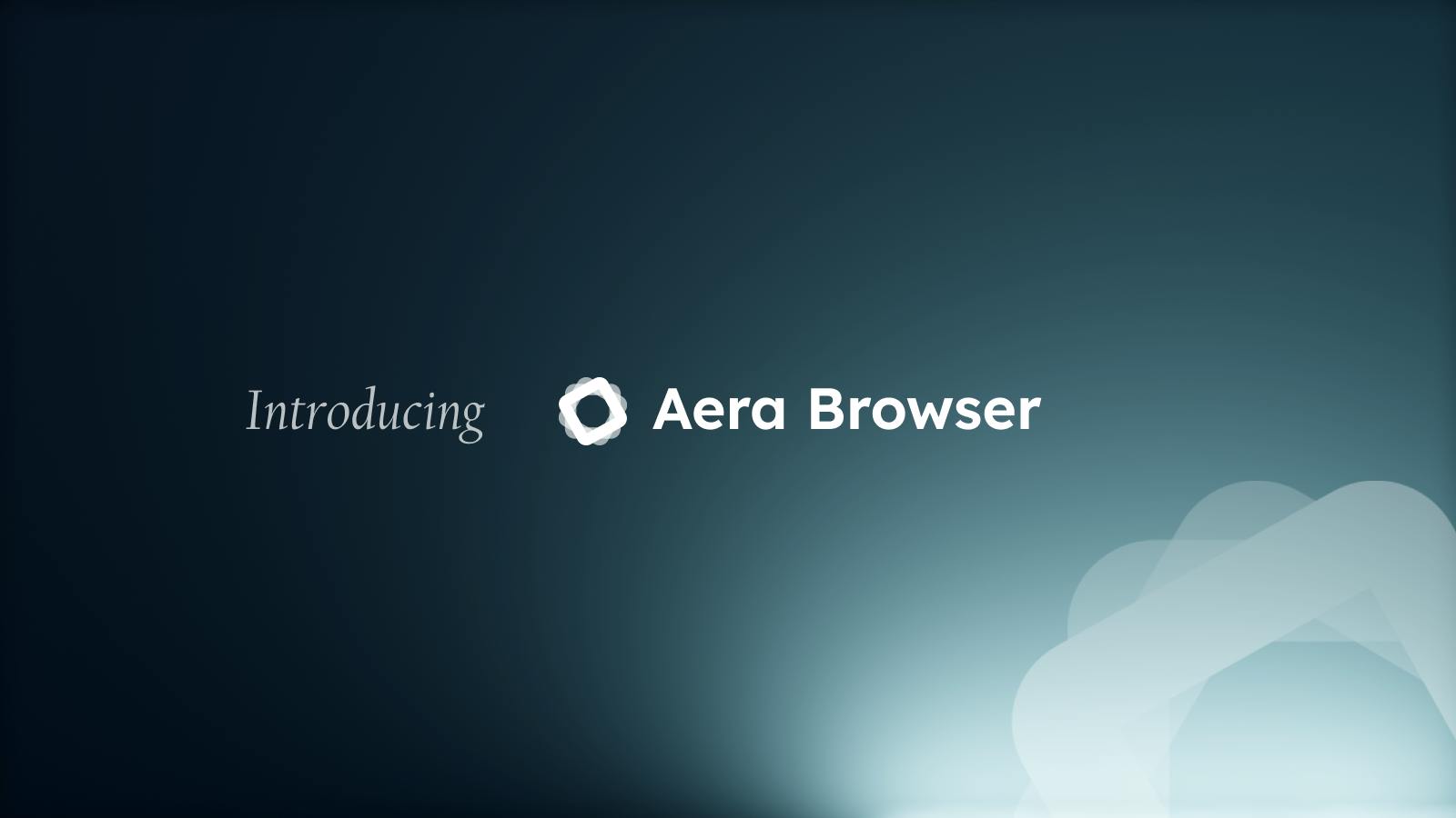Aera Browser の画面 1