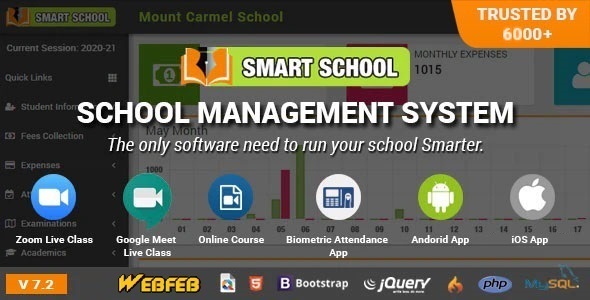 Smart School : School Management System の画面 2