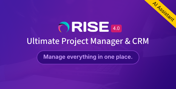 RISE - Ultimate Project Manager & CRM 화면 2