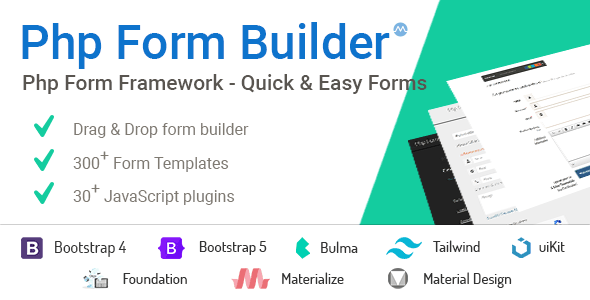 PHP Form Builder - Advanced HTML forms generator with Drag & Drop 화면 2