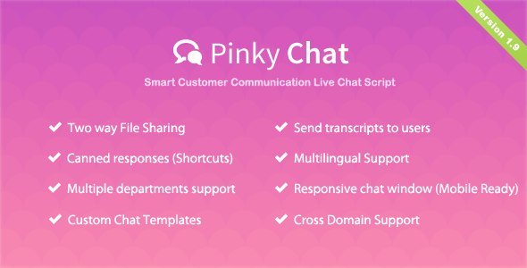 Pinky Chat - Real Time Messaging for Businesses screenshot 1