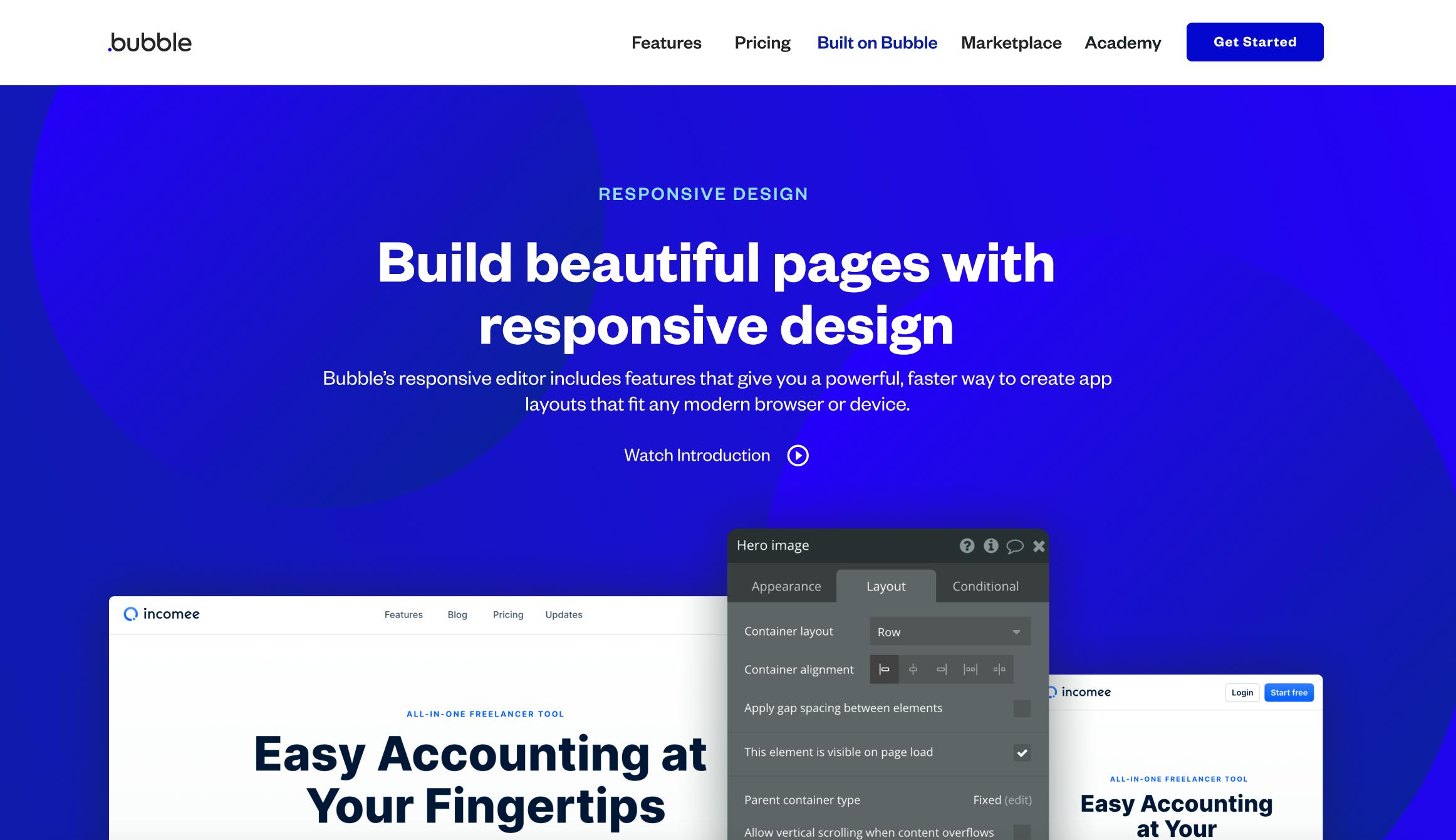 New Responsive Editor - Bubble screenshot 1