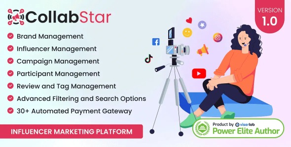 CollabStar - Influencer Marketing Platform 화면 2