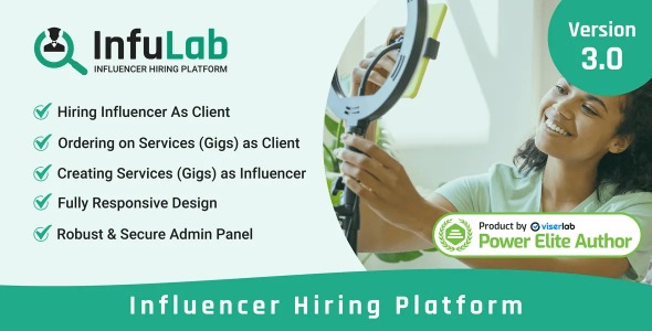 InfuLab - Influencer Hiring Platform 화면 2