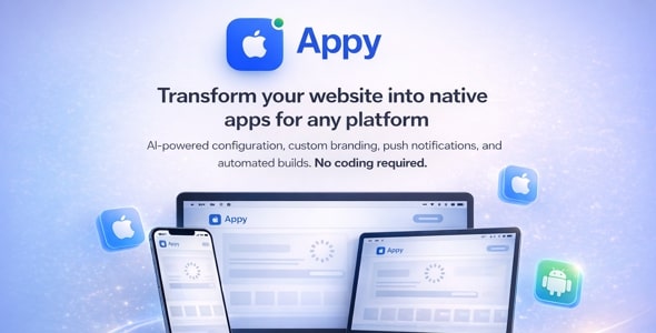 Appy – AI-Powered No-Code Mobile App Builder SaaS Platform 화면 2