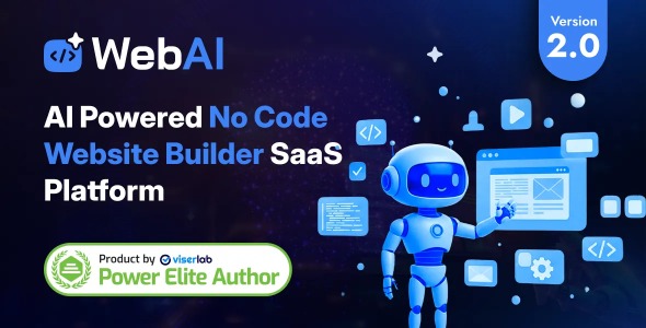 WebAI - AI Powered No Code Website Builder SaaS Platform 화면 2