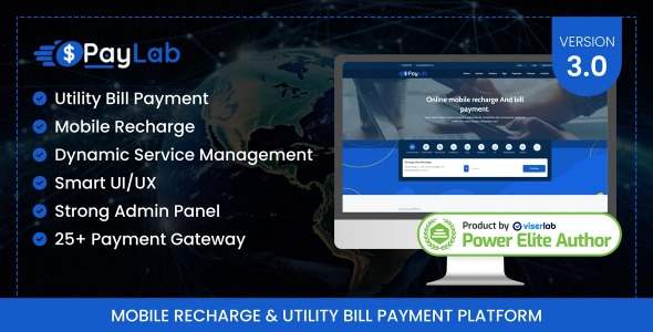 PayLab - Mobile Recharge And Utility Bill Payment Platform の画面 2