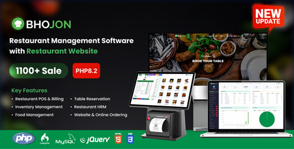 Bhojon - Best Restaurant Management Software with Restaurant Website の画面 2