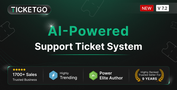 TicketGo - Support Ticket System 화면 2