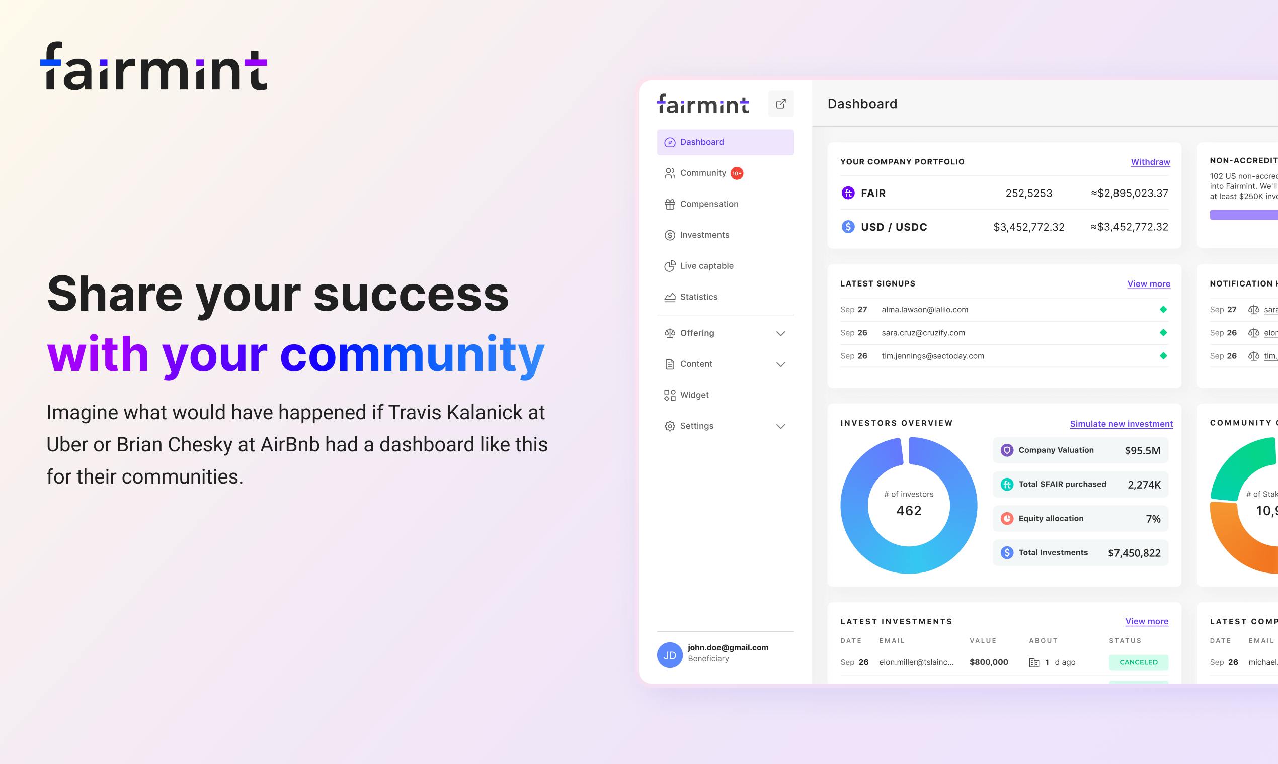 Fairmint - Equity of the Future 截图 1