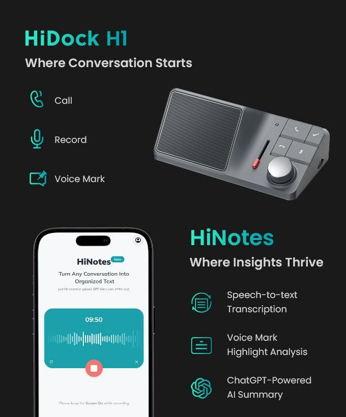 HiDock H1 screenshot 1