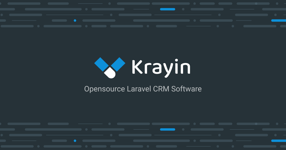 Krayin CRM 화면 5
