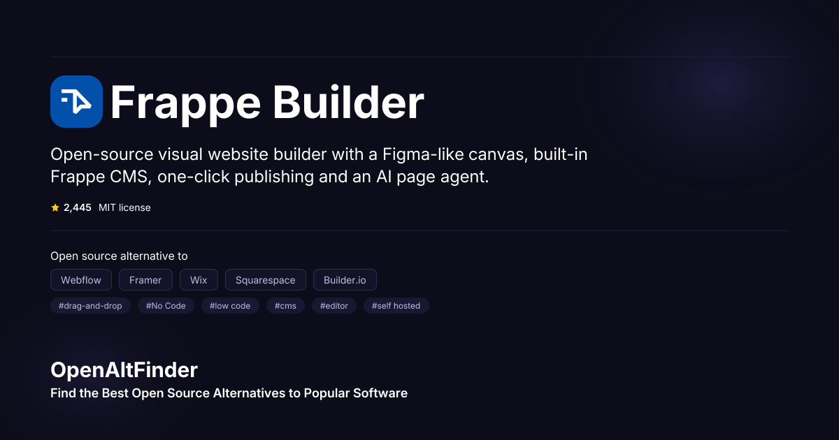 Frappe Builder screenshot 1